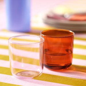 Ikea TESAMMANS Glass, light pink/brown, 10 oz