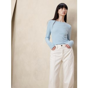 Banana Republic Ribbed Crew-Neck T-Shirt