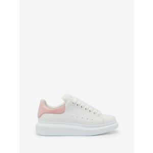 Alexander McQueen Women's Oversized Sneaker in White/clay