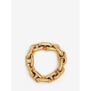 Alexander McQueen Women's Peak Chain Bracelet in Antique Gold