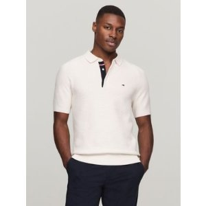 Tommy Hilfiger Grid Stitch Polo Sweater