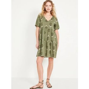 Old Navy V-Neck Mini Swing Dress