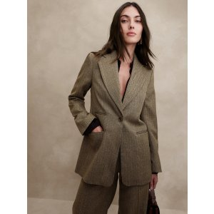 Banana Republic Lido Sculpted Italian Wool Blazer