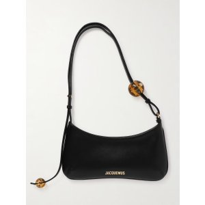 Jacquemus Le Bisou Perle embellished leather shoulder bag
