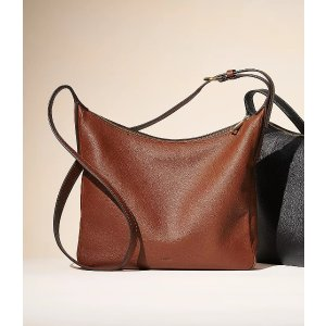 Fossil Cecilia Leather Top Zip Crossbody Bag