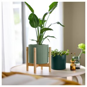 Ikea DAKSJUS Plant pot, set of 2, green