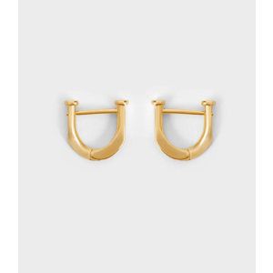 Charles & Keith Gabine Huggie Earrings - Gold