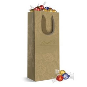 Lindt Assorted 5-Flavor LINDOR Truffles Gold 75-pc Gift Bag (31.7 oz)