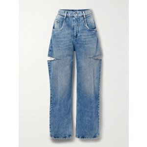 Maison Margiela Cutout high-rise straight-leg jeans