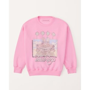 Abercrombie & Fitch legging-friendly beach boys graphic crew sweatshirt