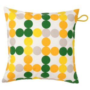 Ikea BROGGAN Cushion cover, in/outdoor, dot pattern multicolor, 20x20 "