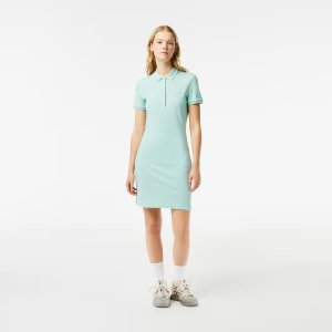 Lacoste Women's Slim Fit Stretch Cotton Pique Polo Dress