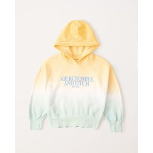 Abercrombie & Fitch tie-dye logo popover hoodie