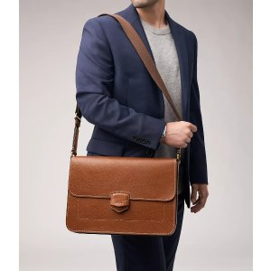 Fossil Lennox Leather Messenger Bag