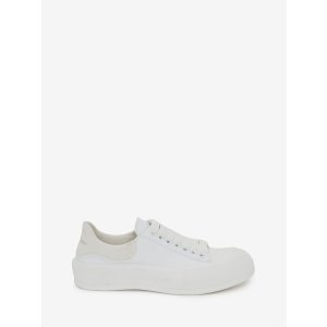 Alexander McQueen Women's Deck Lace Up Plimsoll in White