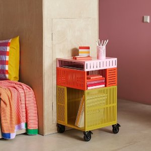 Ikea TESAMMANS Storage unit on casters, multicolor, 16 1/2x28 3/8 "