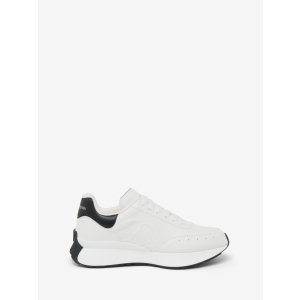 Alexander McQueen Men's Sprint Runner in White/black
