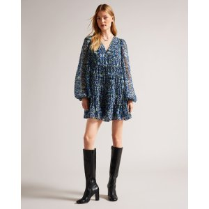 Ted Baker Rohzan Tiered Swing Mini Dress