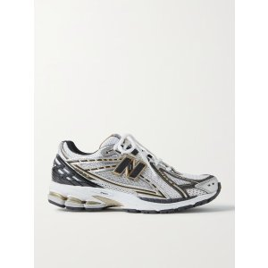 New Balance 1906 leather-trimmed mesh sneakers