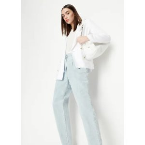 High wasited organic cotton jacquard pants