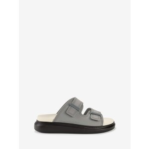 Alexander McQueen Men's Hybrid Slide in Gun Grey
