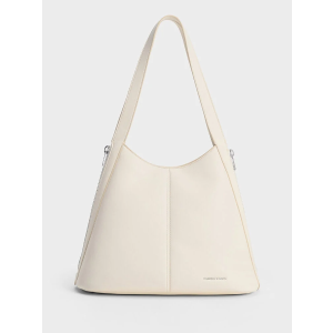 Charles & Keith Saskia Slouchy Tote Bag - Cream
