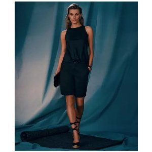 Brooks Brothers Cutaway Blouse in Stretch Silk